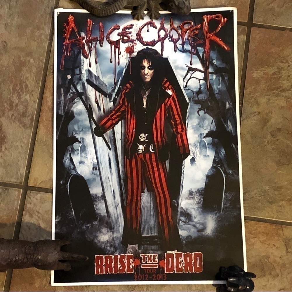 Alice Cooper 2013 Tour Raise the Dead VIP Merch Poster